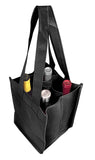 4 Bottle Wine Tote padded bottom & Ice pack holder (4 Bag Set)