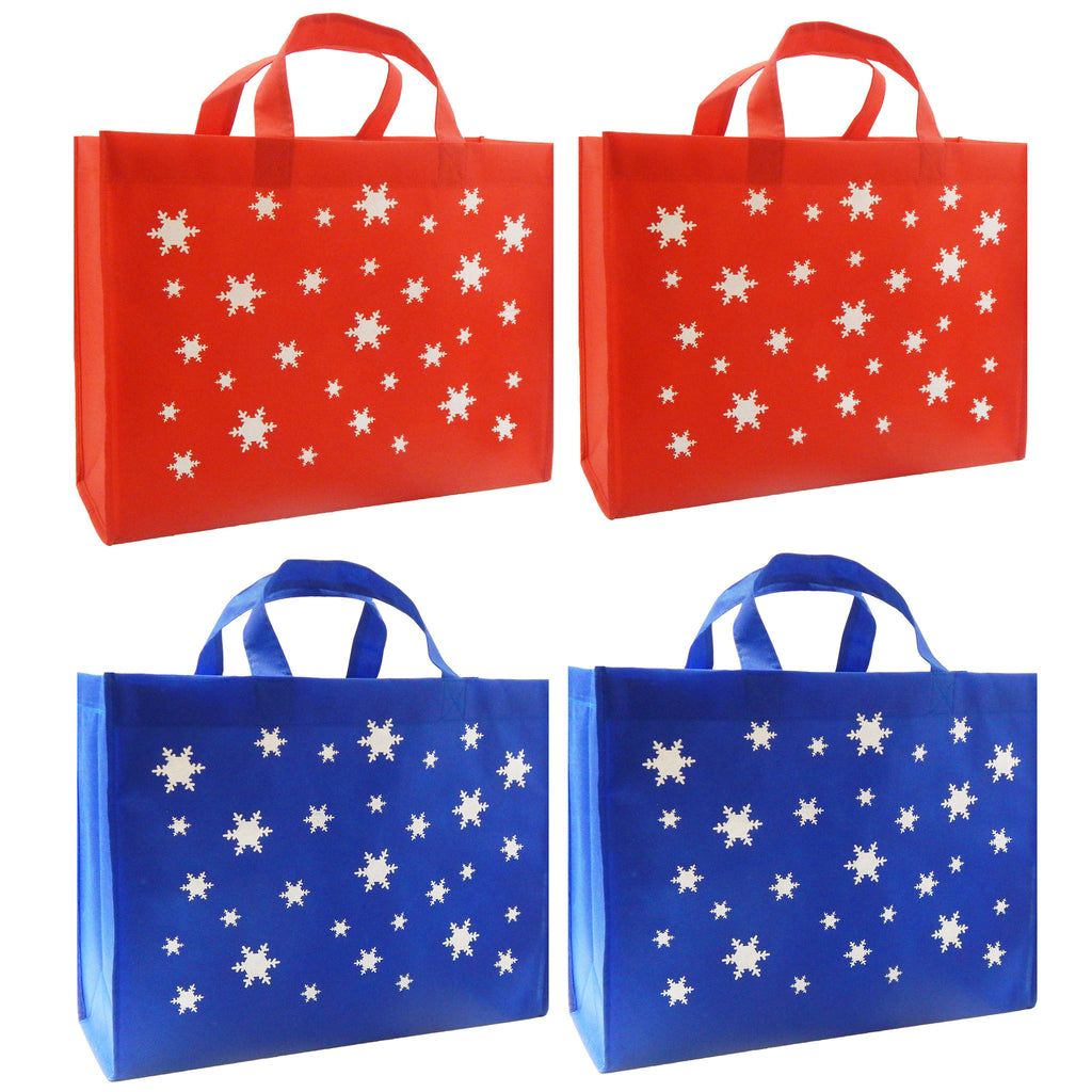 Red white and best sale blue gift bags