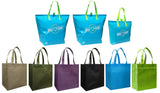 CYMA 3 Insulated Tote Bags, Aqua Blue + 6 Reusable Grocery Totes Bag Set