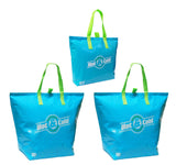 CYMA Insulated Tote Bags - Insulated Reusable Tote Bags, 3 Bag Set- Aqua Blue