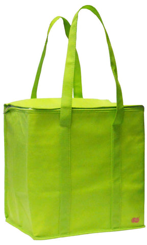 CYMA Insulated Tote Bags - Large Insulated Zippered Tote Bag- Lime Green