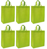 CYMA Reusable Gift Bags - Reusable Gift Bags, Medium- 6 Bag Set- Lime