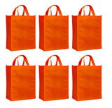 CYMA Reusable Gift Bags - Reusable Gift Bags, Medium- 6 Bag Set- Orange