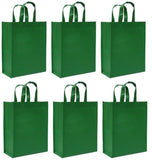 CYMA Reusable Gift Bags - Reusable Gift Bags, Medium- 6 Bag Set- Green