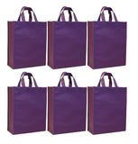 CYMA Reusable Gift Bags, Medium- 6 Bag Set- Purple