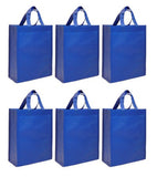 CYMA Reusable Gift Bags, Medium- 6 Bag Set- Royal Blue
