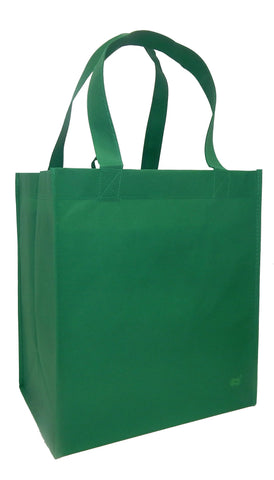 CYMA Reusable Tote Bags - Reusable Grocery Totes, Solid Color- 6 Bag Set- Green