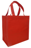 CYMA Reusable Tote Bags - Reusable Grocery Totes, Solid Color- 6 Bag Set- Red