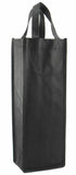 CYMA Reusable Wine Totes - Reusable Gift Bag, Single Bottle Tote-Black